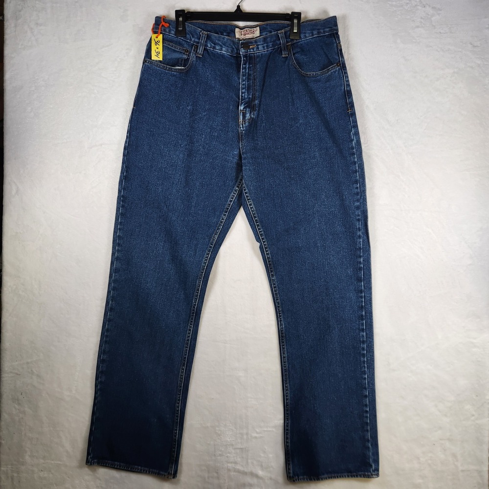 Big Mac Workwear Jeans Mens 36x34 Blue Denim Cotton Casual‎ Pants